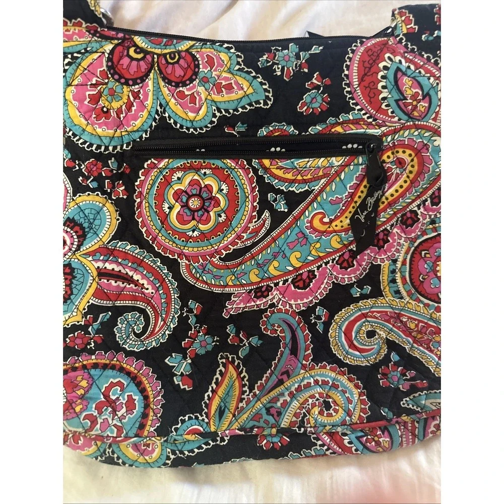 vera bradley crossbody Bag Vibrant Quilted Parisian Paisley pattern Retired